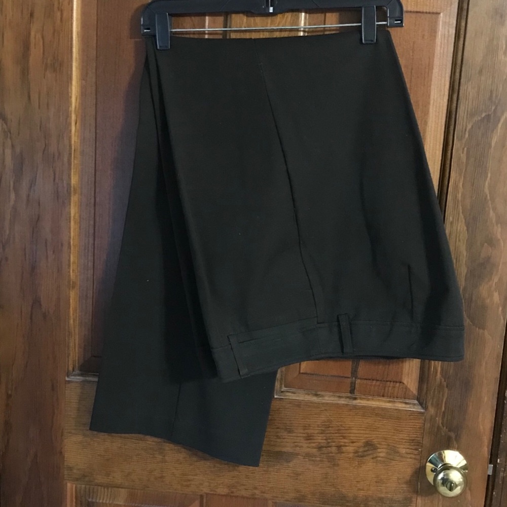 Black career pants, heavy fabric weight, Jones NY